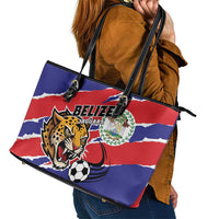 Football Belize Jaguars Leather Tote Bag Team Unbelizeables Jaguars