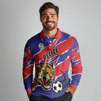Custom Football Belize Jaguars Long Sleeve Polo Shirt Team Unbelizeables Jaguars