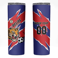 Custom Football Belize Jaguars Skinny Tumbler Team Unbelizeables Jaguars