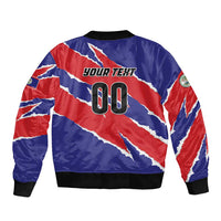 Custom Football Belize Jaguars Sleeve Zip Bomber Jacket Team Unbelizeables Jaguars