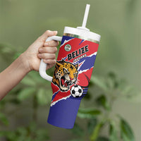 Custom Football Belize Jaguars Tumbler With Handle Team Unbelizeables Jaguars