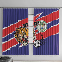Football Belize Jaguars Window Curtain Team Unbelizeables Jaguars