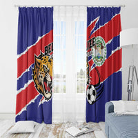 Football Belize Jaguars Window Curtain Team Unbelizeables Jaguars