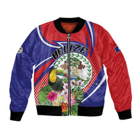 Personalized Belize Toucan Bomber Jacket Sub umbra floreo