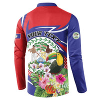 Personalized Belize Toucan Button Sweatshirt Sub umbra floreo