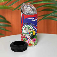 Personalized Belize Toucan 4 in 1 Can Cooler Tumbler Sub umbra floreo