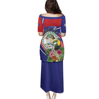 Personalized Belize Toucan Family Matching Puletasi and Hawaiian Shirt Sub umbra floreo