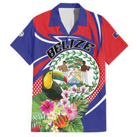 Personalized Belize Toucan Family Matching Short Sleeve Bodycon Dress and Hawaiian Shirt Sub umbra floreo