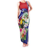Personalized Belize Toucan Family Matching Tank Maxi Dress and Hawaiian Shirt Sub umbra floreo