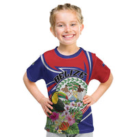 Personalized Belize Toucan Kid T Shirt Sub umbra floreo