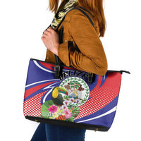 Belize Toucan Leather Tote Bag Sub umbra floreo