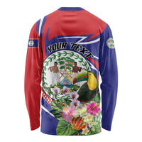 Personalized Belize Toucan Long Sleeve Shirt Sub umbra floreo