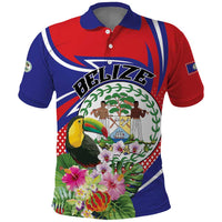 Personalized Belize Toucan Polo Shirt Sub umbra floreo