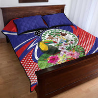 Belize Toucan Quilt Bed Set Sub umbra floreo