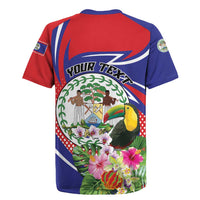 Personalized Belize Toucan Rugby Jersey Sub umbra floreo
