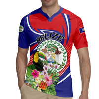 Personalized Belize Toucan Rugby Jersey Sub umbra floreo