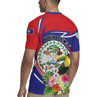 Personalized Belize Toucan Rugby Jersey Sub umbra floreo