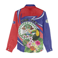 Personalized Belize Toucan Women Casual Shirt Sub umbra floreo