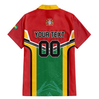 Custom Rugby Guyana Family Matching Mermaid Dress and Hawaiian Shirt Guyana Warriors Go Champions - Wonder Print Shop