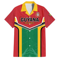 Custom Rugby Guyana Family Matching Off Shoulder Short Dress and Hawaiian Shirt Guyana Warriors Go Champions - Wonder Print Shop