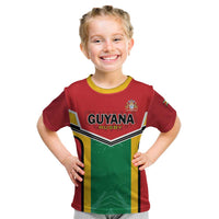 Custom Rugby Guyana Kid T Shirt Guyana Warriors Go Champions - Wonder Print Shop