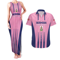 Custom Football Bermuda Couples Matching Tank Maxi Dress and Hawaiian Shirt Gombey Warriors Go Champions - Wonder Print Shop