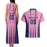 Custom Football Bermuda Couples Matching Tank Maxi Dress and Hawaiian Shirt Gombey Warriors Go Champions - Wonder Print Shop