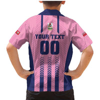 Custom Football Bermuda Family Matching Mermaid Dress and Hawaiian Shirt Gombey Warriors Go Champions - Wonder Print Shop