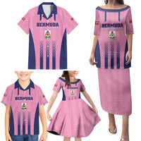 Custom Football Bermuda Family Matching Puletasi and Hawaiian Shirt Gombey Warriors Go Champions - Wonder Print Shop
