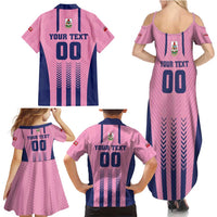Custom Football Bermuda Family Matching Summer Maxi Dress and Hawaiian Shirt Gombey Warriors Go Champions - Wonder Print Shop