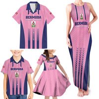 Custom Football Bermuda Family Matching Tank Maxi Dress and Hawaiian Shirt Gombey Warriors Go Champions - Wonder Print Shop