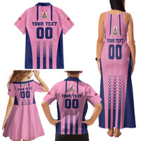 Custom Football Bermuda Family Matching Tank Maxi Dress and Hawaiian Shirt Gombey Warriors Go Champions - Wonder Print Shop