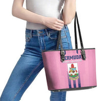 Football Bermuda Leather Tote Bag Gombey Warriors Go Champions - Wonder Print Shop