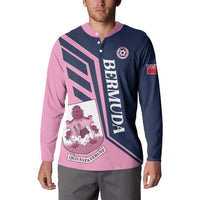 Custom Bermuda Football Button Sweatshirt Come On Gombey Warriors - Wonder Print Shop