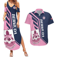 Custom Bermuda Football Couples Matching Summer Maxi Dress and Hawaiian Shirt Come On Gombey Warriors - Wonder Print Shop