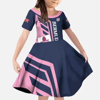 Custom Bermuda Football Family Matching Off Shoulder Maxi Dress and Hawaiian Shirt Come On Gombey Warriors - Wonder Print Shop