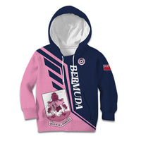 Custom Bermuda Football Kid Hoodie Come On Gombey Warriors - Wonder Print Shop