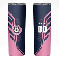 Custom Bermuda Football Skinny Tumbler Come On Gombey Warriors - Wonder Print Shop
