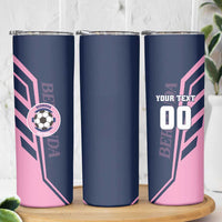 Custom Bermuda Football Skinny Tumbler Come On Gombey Warriors - Wonder Print Shop