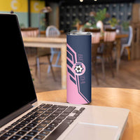 Custom Bermuda Football Skinny Tumbler Come On Gombey Warriors - Wonder Print Shop