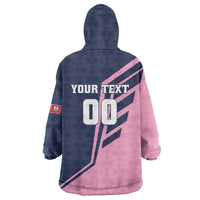 Custom Bermuda Football Wearable Blanket Hoodie Come On Gombey Warriors - Wonder Print Shop