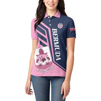 Custom Bermuda Football Women Polo Shirt Come On Gombey Warriors - Wonder Print Shop