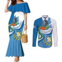 guatemala-couples-matching-mermaid-dress-and-long-sleeve-button-shirts-guatemalan-quetzal-with-coat-of-arms