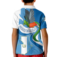 Guatemala Kid Polo Shirt Guatemalan Quetzal With Coat of Arms - Wonder Print Shop