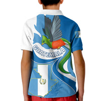 Guatemala Kid Polo Shirt Guatemalan Quetzal With Coat of Arms - Wonder Print Shop