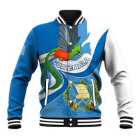 Personalised Guatemala Baseball Jacket Guatemalan Quetzal With Coat of Arms - Wonder Print Shop