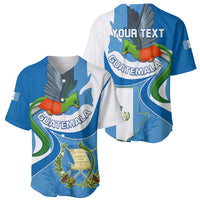 Personalised Guatemala Baseball Jersey Guatemalan Quetzal With Coat of Arms - Wonder Print Shop