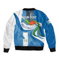 Personalised Guatemala Bomber Jacket Guatemalan Quetzal With Coat of Arms - Wonder Print Shop
