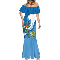 Personalised Guatemala Mermaid Dress Guatemalan Quetzal With Coat of Arms - Wonder Print Shop