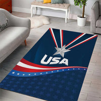 USA Star Medal Area Rug United States of America Champion - Wonder Print Shop